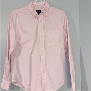 salmon pink Abercrombie and Fitch boys button down